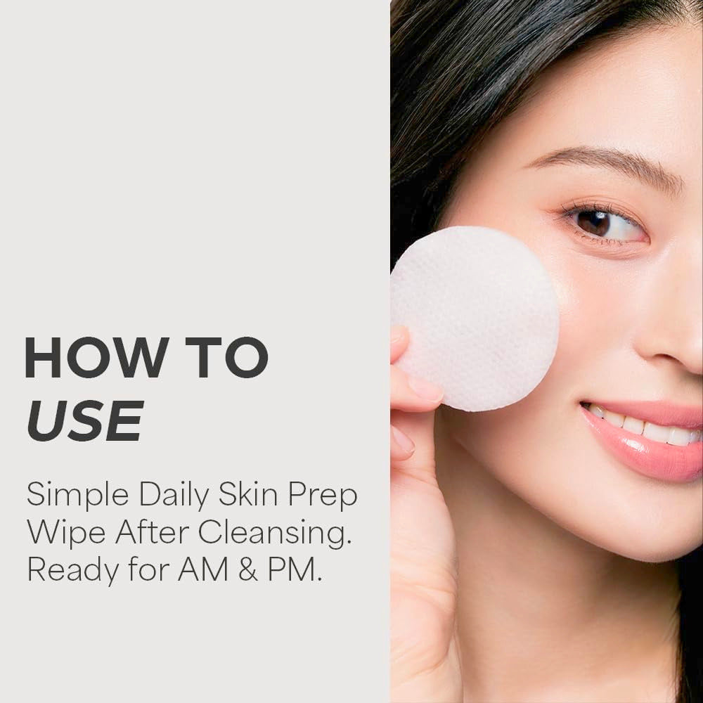 House of Hur Clearing Skin Prep Essence Pads – Fungal Acne Safe AHA BHA PHA Exfoliating Toner Pads with Red Beet Extract – Alcohol-Free, Fragrance-Free – Korean Skincare – 70 Pads (140 ml)